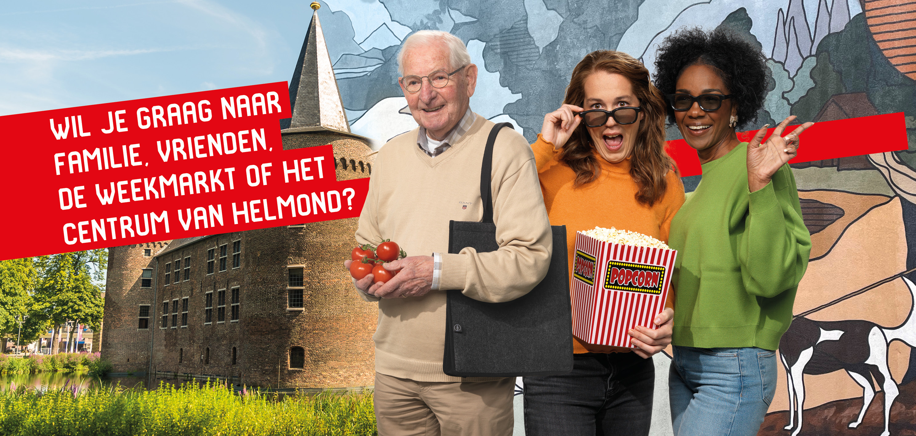 Header Taxbus Gemeente Helmond - Tekst in afbeelding: Wil je graag naar familie, vrienden, de weekmarkt of het centrum van Helmond?