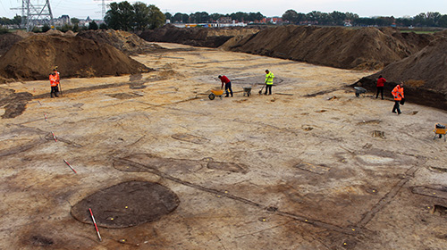 Grondsporen van een Romeinse boerderij in Liverdonk (2019).