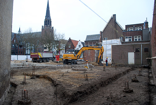 Nieuwbouwproject aan de Markt 17-19 in Helmond (2013)